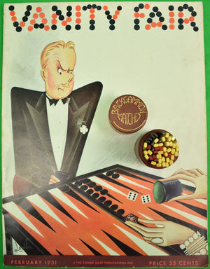 "Backgammon Matches w/ 48 Bakelite c1930s Sticks In Leather Tube" (SOLD)