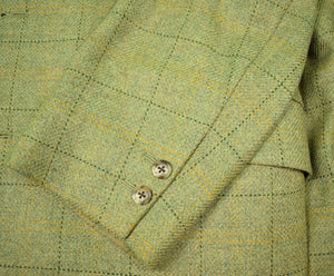 Chipp Windowpane c1996 Tweed Jacket w/ Game Bird Lining