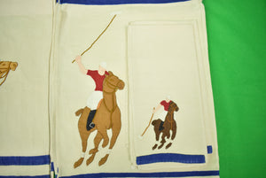 Set of 8 Madeira Linen Hand-Emb Polo Player Napkins/ Placemats & 1 Runner (SOLD)