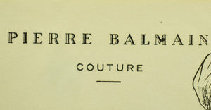 "Pierre Balmain Paris 122 Chantilly" (SOLD)