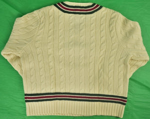 Rugby Ralph Lauren 'Leaping Fox' Tennis Cable Sweater Sz XXL (New w/o Tag!) (SOLD)