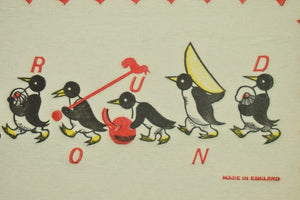"Box Set x (16) Wrap-Arounds Penguin Cocktail Made In England Napkins" (New/ Old Stock!)