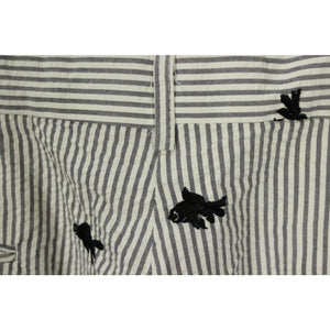 J. Press Seersucker Fish Emb Shorts Sz: 34"W