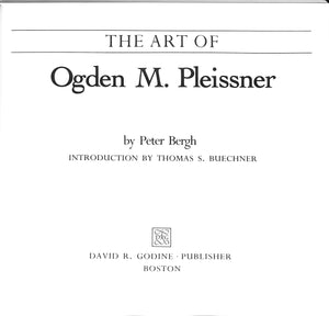 "The Art Of Ogden M. Pleissner" 1984 BERGH, Peter (SOLD)