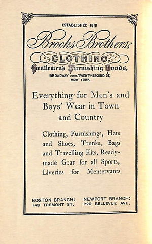 "International Trophies" 1914 Brooks Brothers