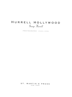 "Hurrell Hollywood: Photographs 1928-1990" 1992 HURRELL, George