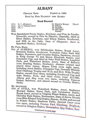 "Her Majesty's Racing And Breeding Studs" 1975