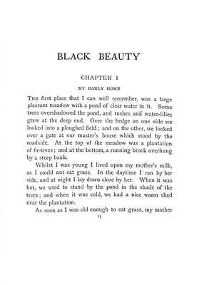 "Black Beauty: The Biography Of A Horse" SEWELL, Anna