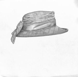 Ladies All-Weather Hat Graphite Drawing