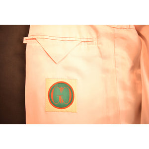 Gentlemen's Corner Palm Beach Navy Trop Wool c2015 Blazer w/ Pink Lining Sz: 46L (NEW!)