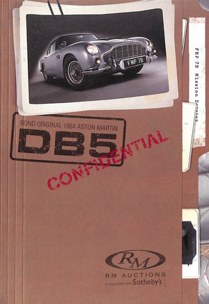 Bond Original 1964 Aston Martin DB5 RM Auction Booklet
