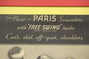 Paris Suspenders Advert Sign