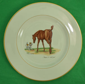 "Abercrombie & Fitch 'Pleased to Meet You' Dinner Plate By Frank Vosmansky" (SOLD)