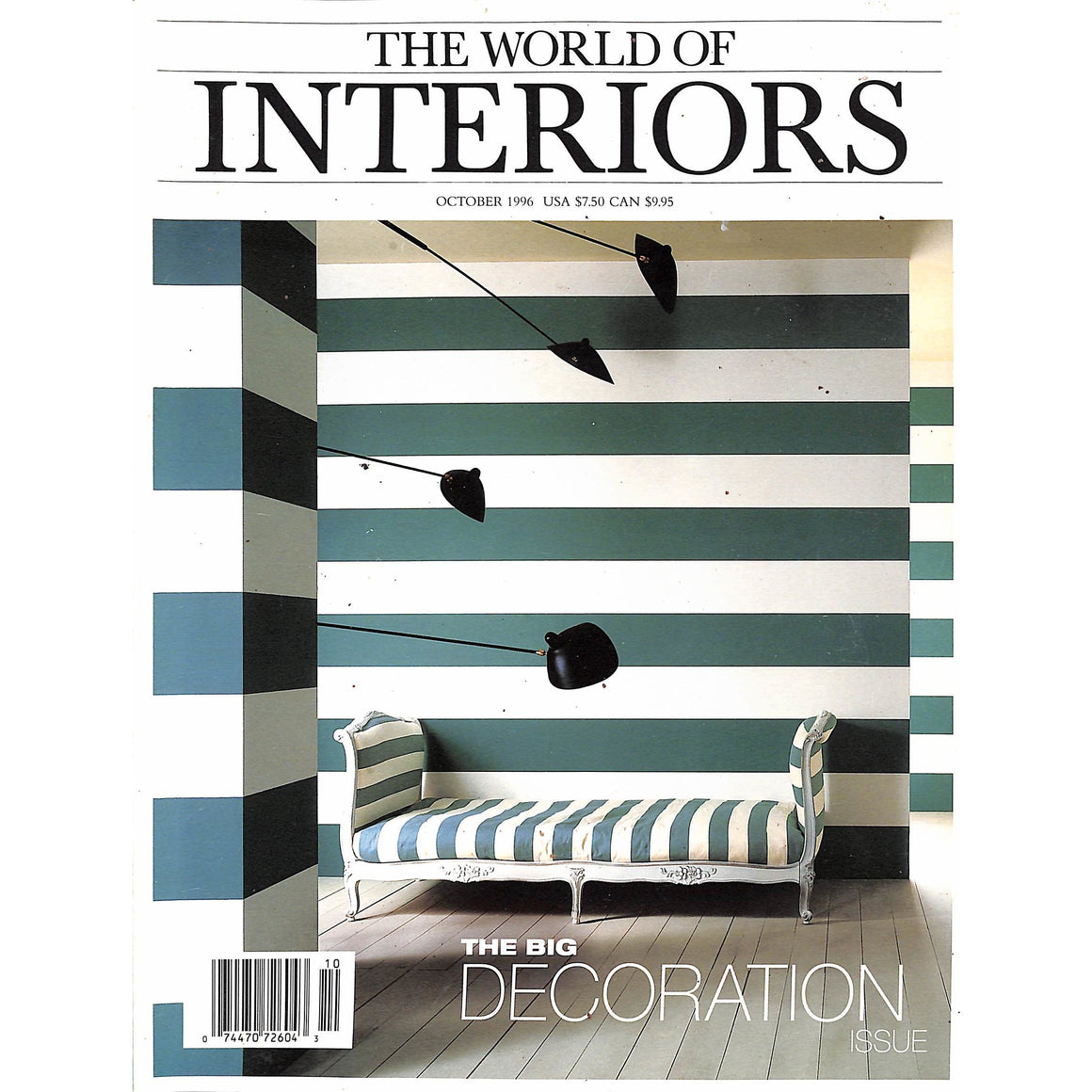 The World Of Interiors: The Big Decoration Issue October 1996 (SOLD)
