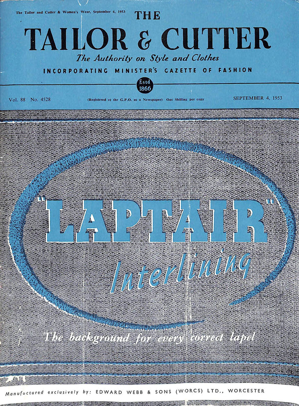 The Tailor & Cutter The Authority On Style And Clothes: September 4, 1