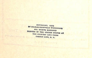 "Fish Preferred" 1929 WODEHOUSE, P.G.