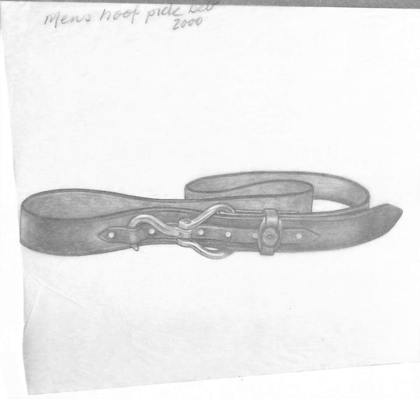 Men's Hoof Pick Belt 2000 Graphite Drawing