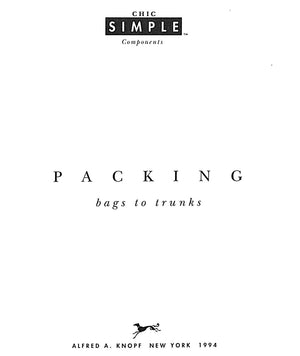 "Packing Bags To Trunks" 1994