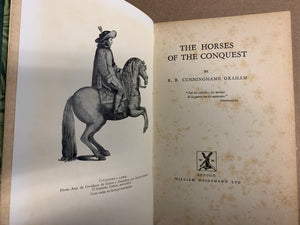 "The Life Of Joseph Wolf by A.H. Palmer & The Horses Of Conquest" CUNNINGHAME, R.B. (SOLD)