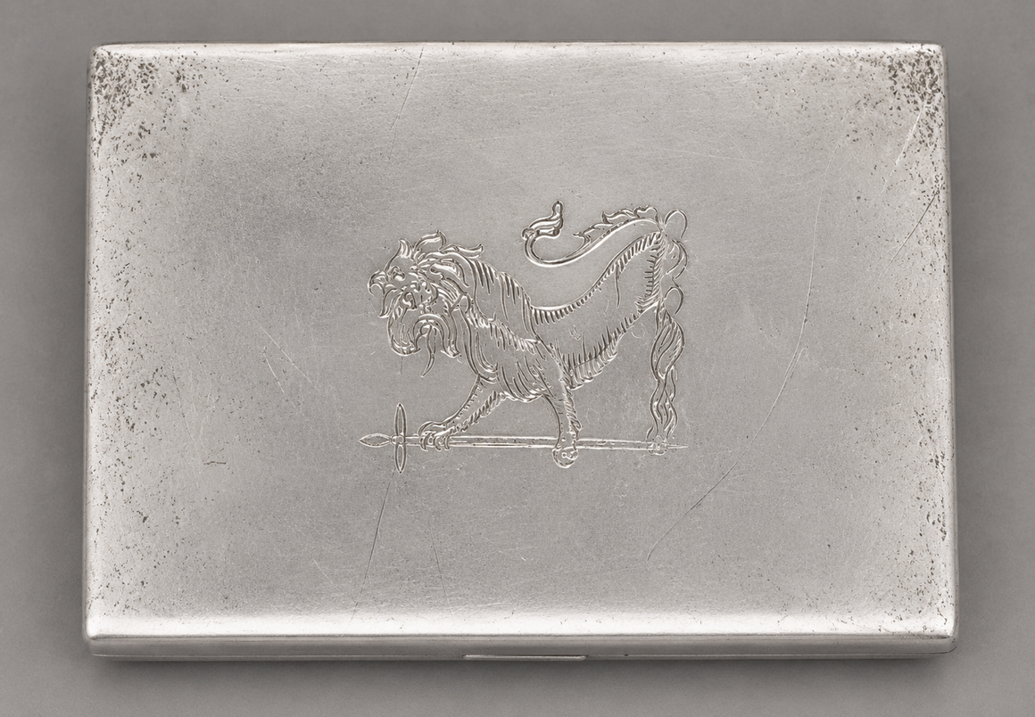 Sterling Griffin Matchbook Holder