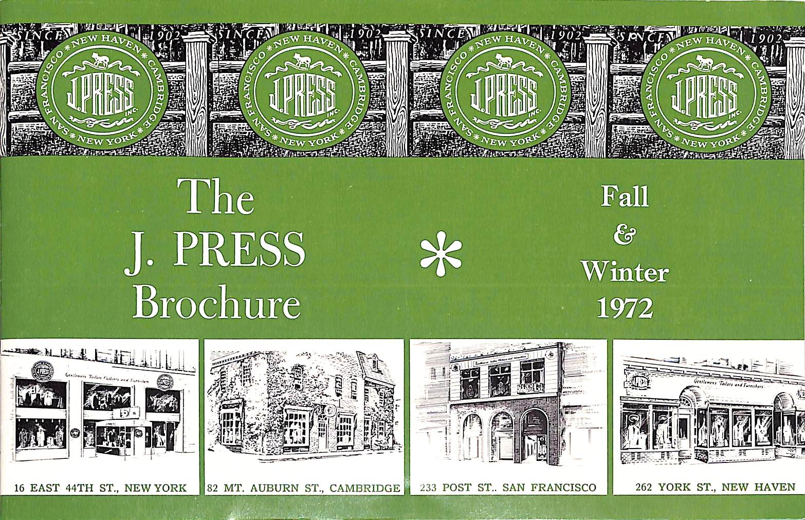 The J. Press Brochure Fall & Winter 1972
