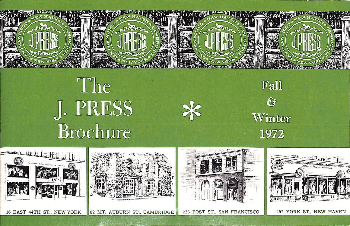 The J. Press Brochure Fall & Winter 1972
