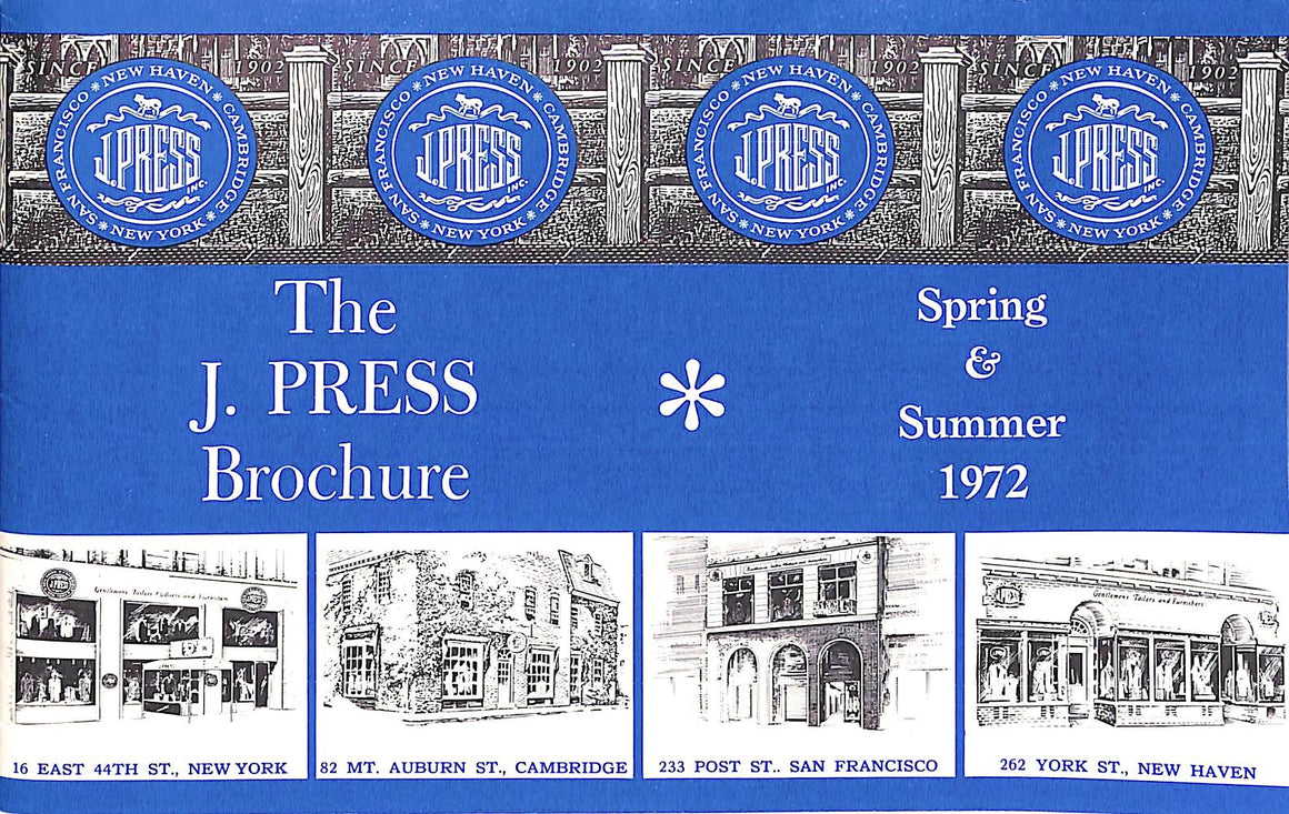 The J. Press Brochure Spring & Summer 1972