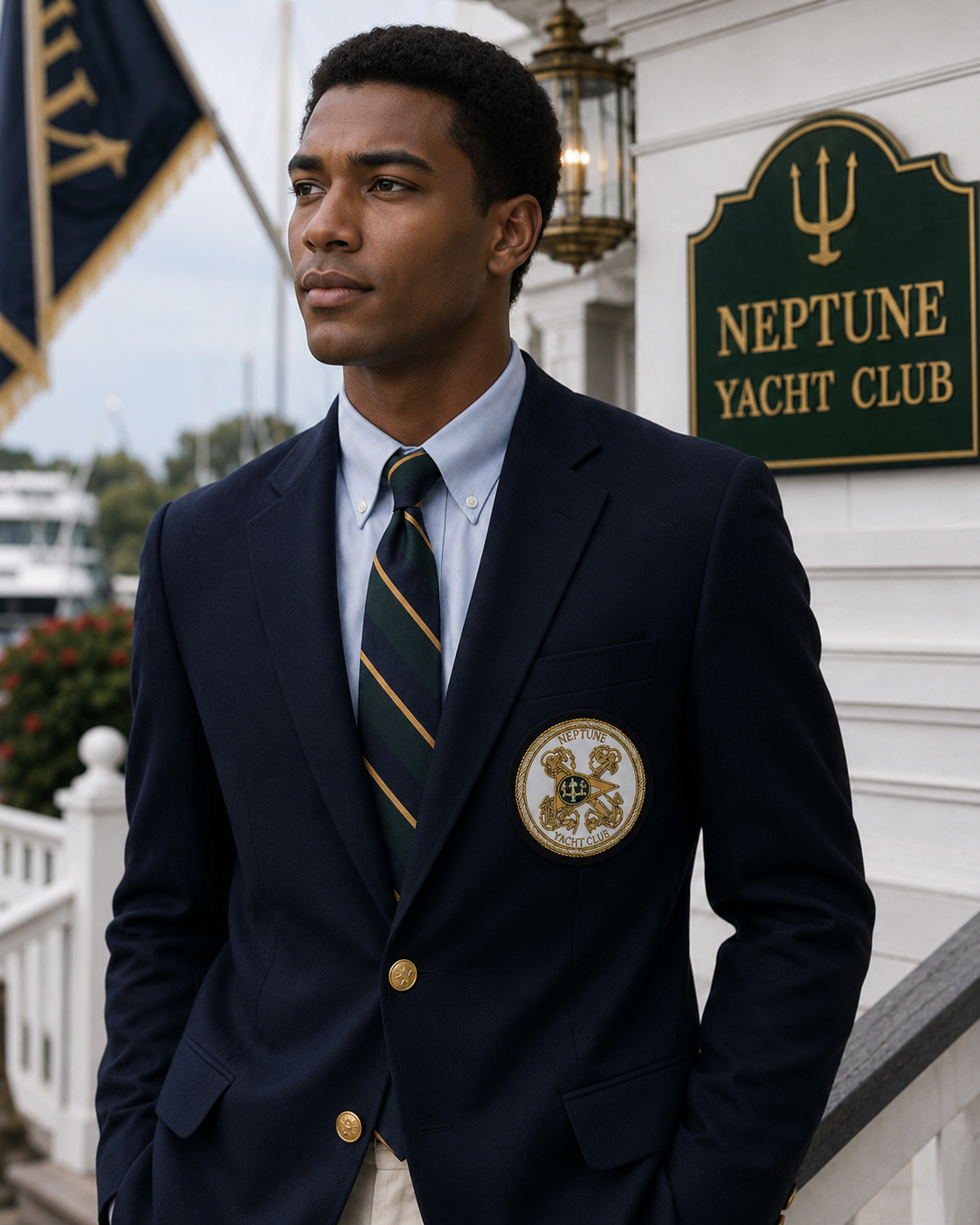 "Neptune Yacht Club Blazer Badge" (NOS)