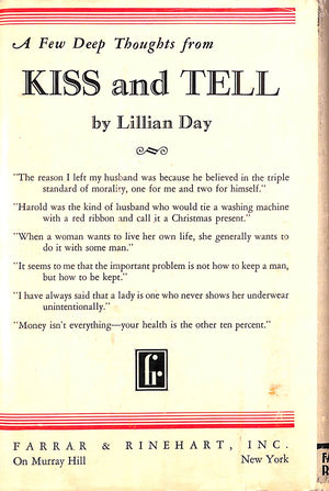 "Kiss And Tell" 1931 DAY, Lillian