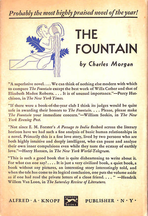 "The Fountain" 1932 MORGAN, Charles