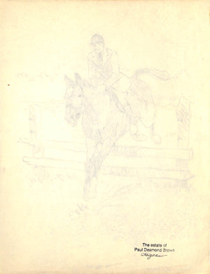 "Original 1944 Pencil Drawing From Hi, Guy! The Cinderella Horse By Paul Brown" 2