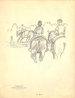 Original 1944 Pencil Drawing From Hi, Guy! The Cinderella Horse By Paul Brown 3