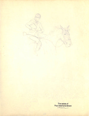 Original 1944 Pencil Drawing From Hi, Guy! The Cinderella Horse By Paul Brown 4