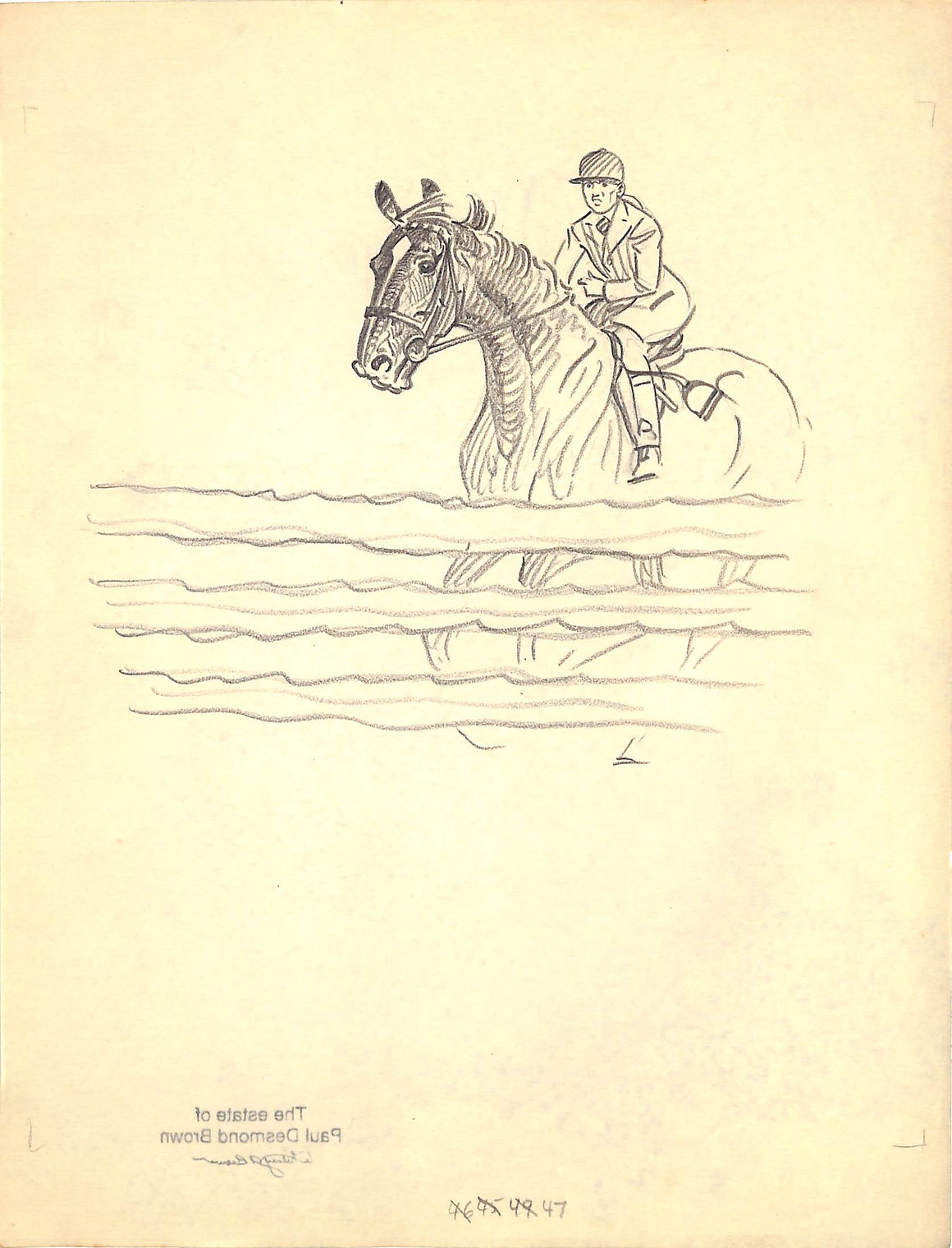 Original 1944 Pencil Drawing From Hi, Guy! The Cinderella Horse By Paul Brown 6