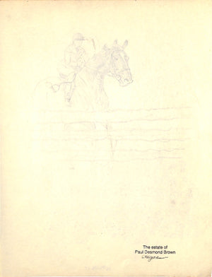 Original 1944 Pencil Drawing From Hi, Guy! The Cinderella Horse By Paul Brown 6