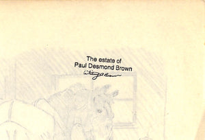 Original 1944 Pencil Drawing From Hi, Guy! The Cinderella Horse By Paul Brown 10