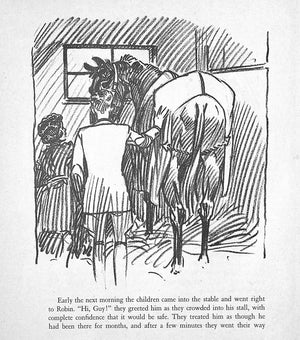 Original 1944 Pencil Drawing From Hi, Guy! The Cinderella Horse By Paul Brown 10