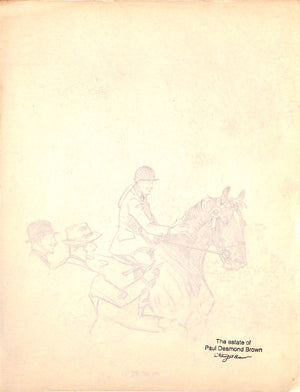 Original 1944 Pencil Drawing From Hi, Guy! The Cinderella Horse By Paul Brown 29