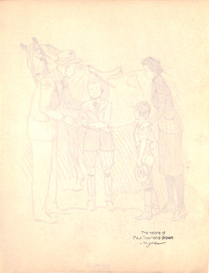 Original 1944 Pencil Drawing From Hi, Guy! The Cinderella Horse By Paul Brown 30