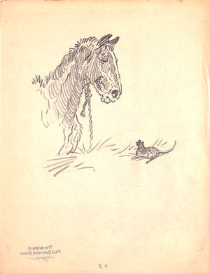 Original 1944 Pencil Drawing From Hi, Guy! The Cinderella Horse By Paul Brown 31