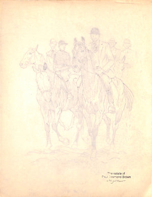 Original 1944 Pencil Drawing From Hi, Guy! The Cinderella Horse By Paul Brown 33