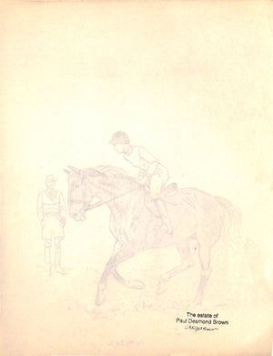Original 1944 Pencil Drawing From Hi, Guy! The Cinderella Horse By Paul Brown 37