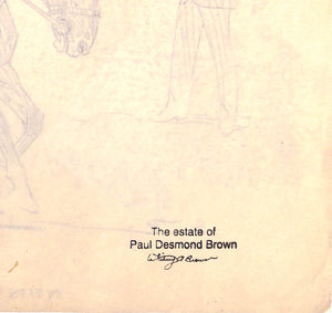 "Original 1944 Pencil Drawing From Hi, Guy! The Cinderella Horse By Paul Brown" 38