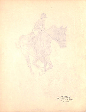 Original 1944 Pencil Drawing From Hi, Guy! The Cinderella Horse By Paul Brown 39