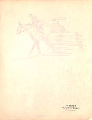Original 1944 Pencil Drawing From Hi, Guy! The Cinderella Horse By Paul Brown 42