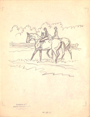 Original 1944 Pencil Drawing From Hi, Guy! The Cinderella Horse By Paul Brown 43