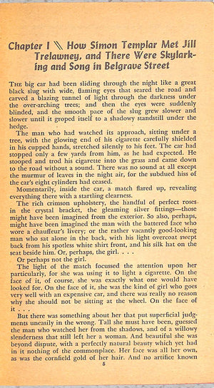 "The Saint Meets His Match" 1941 CHARTERIS, Leslie