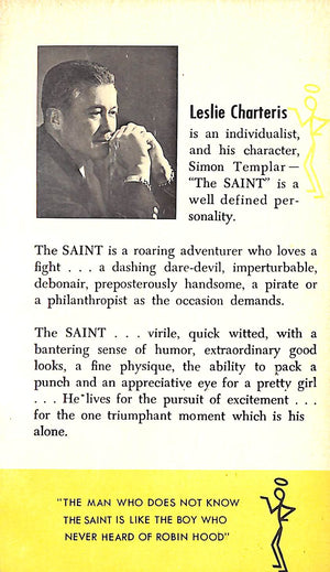 "The Saint And Mr. Teal" CHARTERIS, Leslie