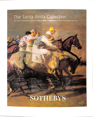 The Santa Anita Collection Advert Sign 1998 Sotheby's New York