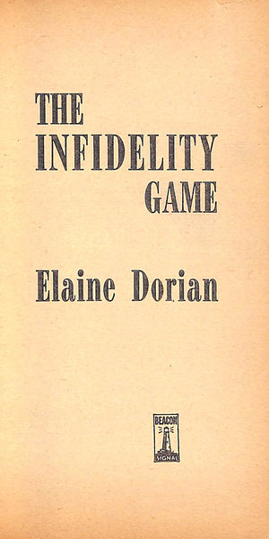 "The Infidelity Game" 1962 DORIAN, Elaine